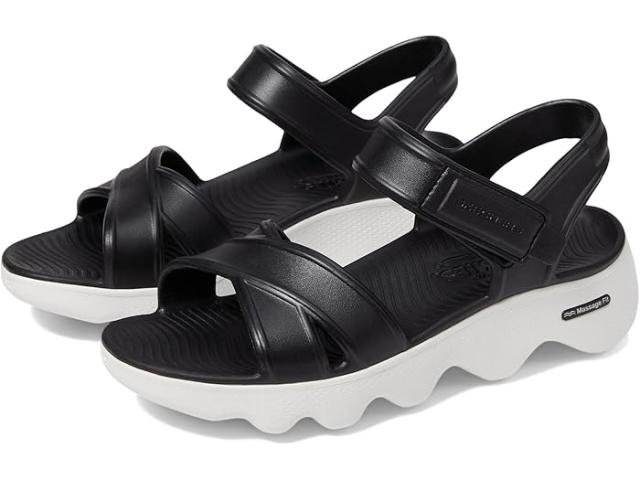 (取寄) スケッチャーズ レディース フォーミーズ マッサージ フィット - ハートフェルト SKECHERS women Foamies Massage Fit - Heartfelt Black/White