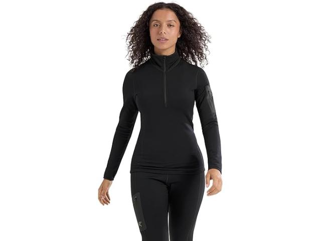 (取寄) アークテリクス レディース カイヤナイト ベースレイヤー— ジップ ネック Arc'teryx women Kyanite Baselayer Zip Neck Black