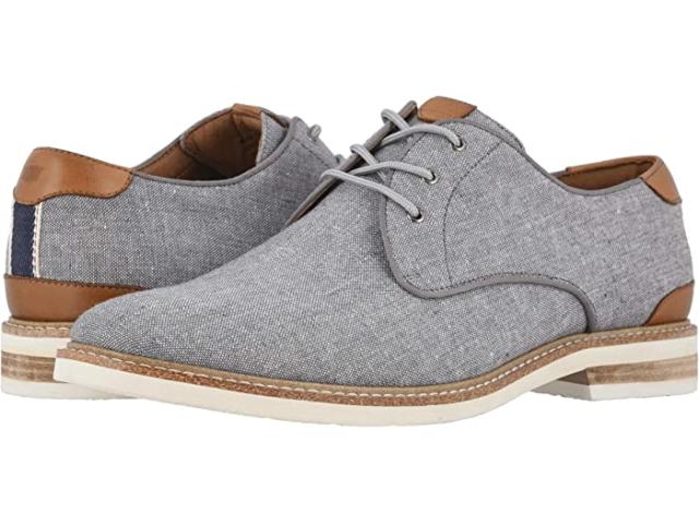 (取寄) フローシャイム メンズ ハイランド キャンバス プレーン トゥ オックスフォード Florsheim men  Highland Canvas Plain Toe Oxford Gray Canvas/White Sole