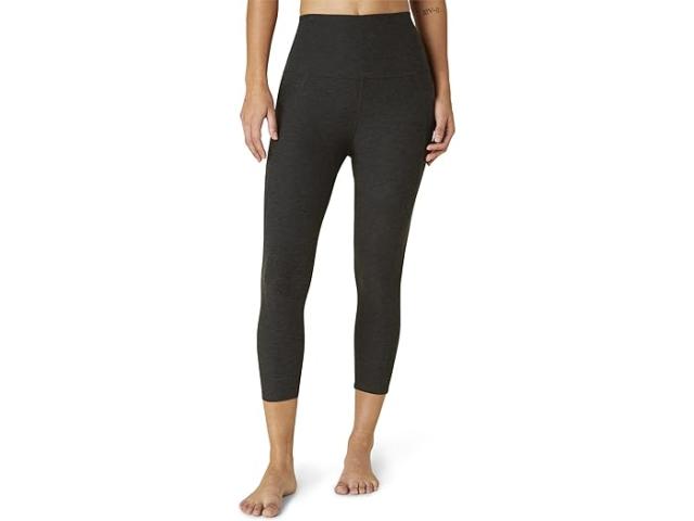 (取寄) ビヨンドヨガ レディース スペースダイ アウト オブ ポケット ハイ ウェスト カプリ レギングス Beyond Yoga women Beyond Yoga Spacedye Out Of Pocket High Waisted Capri Leggings Darkest Night