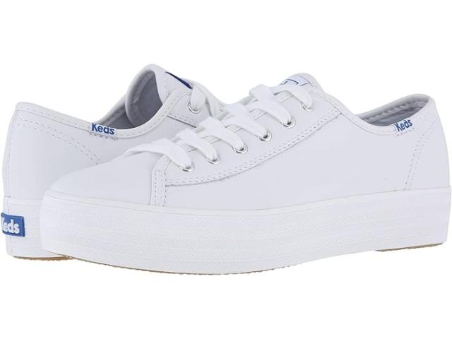 (取寄) ケッズ レディース トリプル キック レザー Keds women Keds Triple Kick Leather White