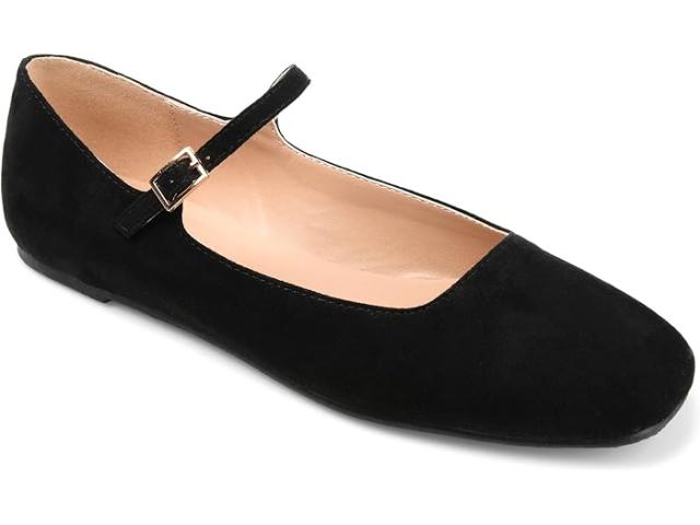 (取寄) ジュルネ コレクション レディース キャリー フラッツ Journee Collection women Carrie Flat Black
