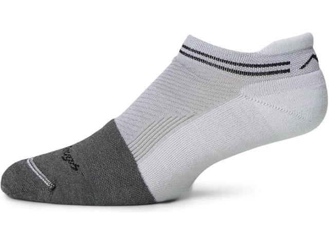 (取寄) ダーンタフバーモント メンズ スティーリー ノー ショー タブ ライトウェイト ウィズ クッション W/ フル クッション トゥ ボックス Darn Tough Vermont men Steely No Show Tab Lightweight with Cushion w/ Full Cushion Toe Box Cement White