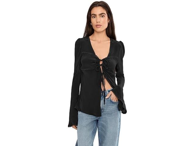 (取寄) フリーピープル レディース バリ エリアル トップ Free People women Bali Ariel Top Black