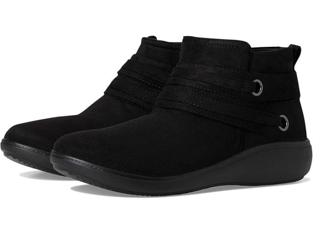 (取寄) ライフストライド レディース ブレイブ ジップ ショート ブーツ LifeStride women Brave Zip Short Boots Black