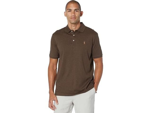 (取寄) ラルフローレン メンズ クラシック フィット ソフト コットン ポロ シャツ Polo Ralph Lauren men Classic Fit Soft Cotton Polo Shirt Nutmeg Brown Heather