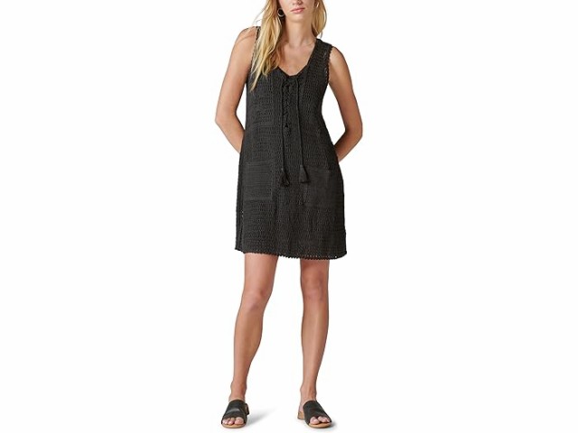 (取寄) ラッキーブランド レディース クローシェ バハ チュニック ドレス Lucky Brand women Lucky Brand Crochet Baja Tunic Dress Meteoriteの通販は