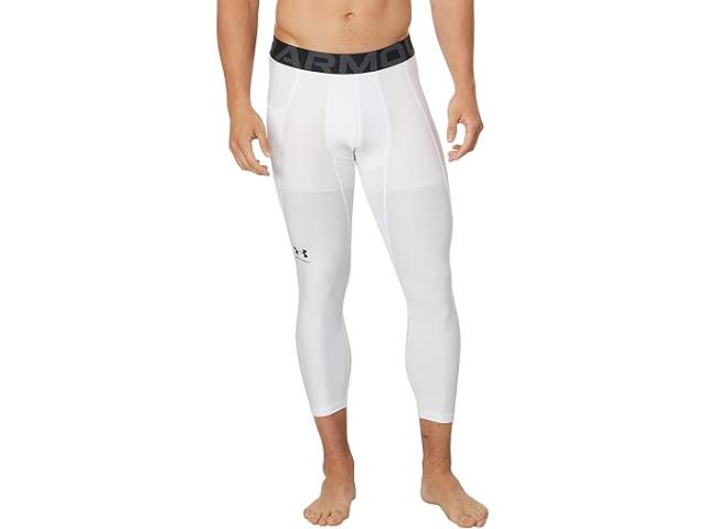 (取寄) アンダーアーマー メンズ ヒートギア アーマー 3/4 レギンス Under Armour men Under Armour HeatGear Armour 3/4 Legging White/Black