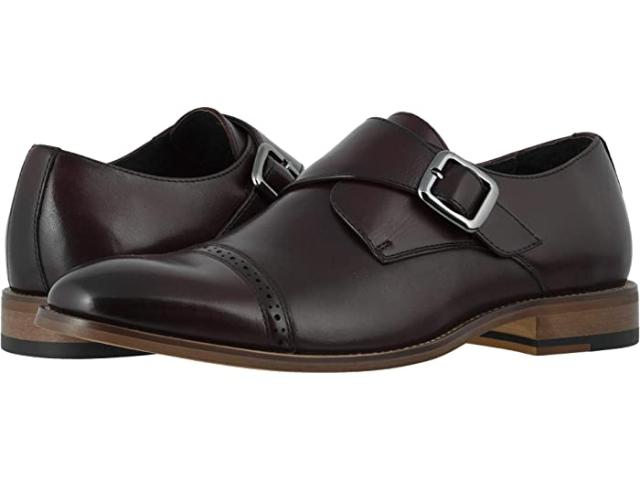 (取寄) ステイシー アダムス メンズ デズモンド キャップ-トゥ モンク-ストラップ ローファー Stacy Adams men Stacy Adams Desmond Cap-Toe Monk-Strap Loafer Burgundyの通販は