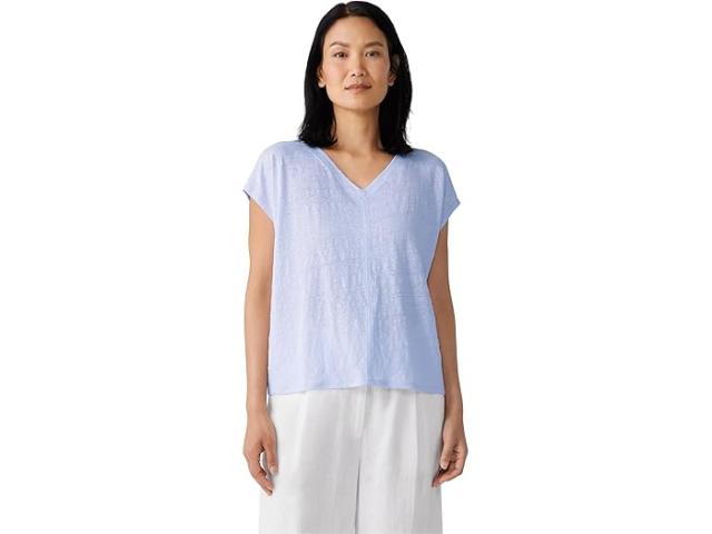 (取寄) アイリーン フィッシャー レディース V-ネック スクエア ティー Eileen Fisher women Eileen Fisher V-Neck Square Tee Wisteriaの通販はブラウス