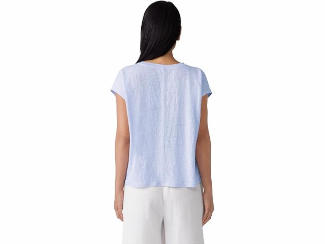 (取寄) アイリーン フィッシャー レディース V-ネック スクエア ティー Eileen Fisher women Eileen Fisher V-Neck Square Tee Wisteriaの通販は