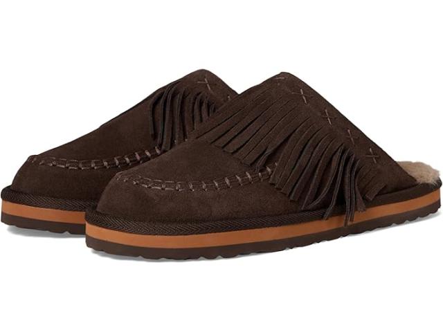 (取寄) フリーピープル レディース ファロン フリンジ ミュールズ Free People women Fallon Fringe Mules Chocolate Suede