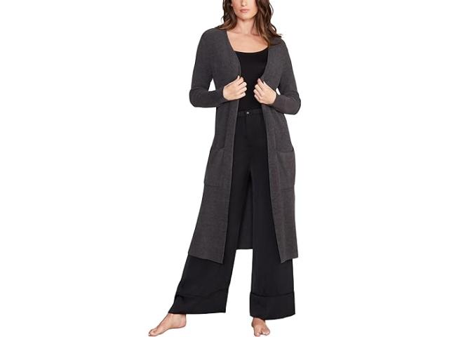 (取寄) ベアフットドリームス レディース コージシック ウルトラ ライト ロング カーディガン Barefoot Dreams women Barefoot Dreams CozyChic Ultra Lite Long Cardigan Carbon