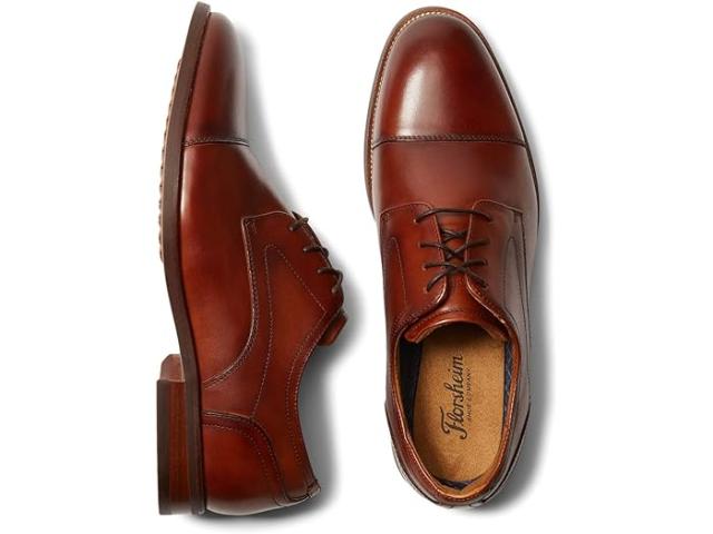 (取寄) フローシャイム メンズ ルッチ キャップ トゥ オックスフォード Florsheim men Florsheim Rucci Cap Toe Oxford Cognac Smooth