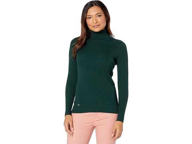 (取寄) ローレン ラルフローレン レディース タートルネック セーター Lauren Ralph Lauren women Turtleneck Sweater Deep Pine