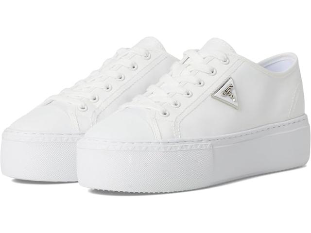 (取寄) ゲス レディース  GUESS women Joezi White Synthetic