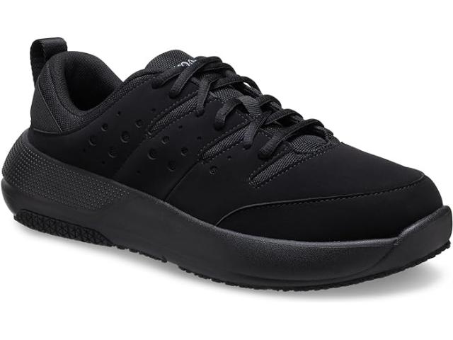 (取寄) メンズ オン ザ クロック ワーク スニーカー Crocs Work men Crocs Work On The Clock Work Sneaker Triple Black