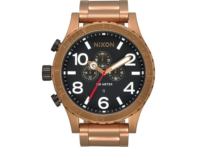 (取寄) ニクソン メンズ 51-30 クロノ Nixon men Nixon 51-30 Chrono Bronze/Blackの通販は