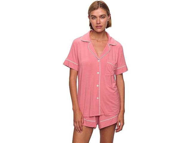 (取寄) エバージェイ レディース ジゼル リラックスド-フィット ショート Pj セット Eberjey women Gisele Relaxed Short PJ Set Sunkissed Coral
