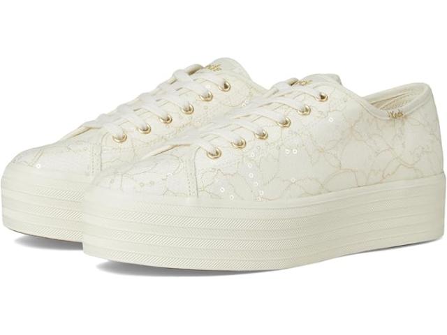 (取寄) ケッズ レディース トリプル アップ レース セレブレーション Keds women Triple Up Lace Celebrations Cream Lace