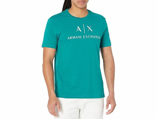 (取寄) アルマーニエクスチェンジ メンズ ロゴ プリンテッド ティー Armani Exchange men Armani Exchange Logo Printed Tee Deep Lakeの通販は