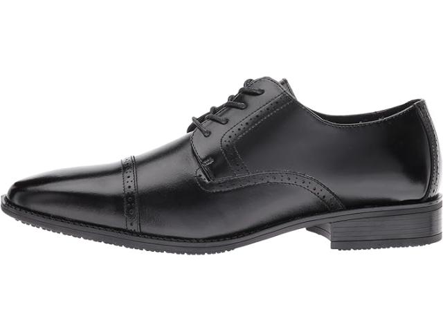 (取寄) ステイシー アダムス メンズ アボット スリップ レジスタント キャップ トゥ オックスフォード Stacy Adams men Stacy Adams Abbott Slip Resistant Cap Toe Oxford Black 取寄) ステイシー アダムス メンズ アボット スリップ レジスタント