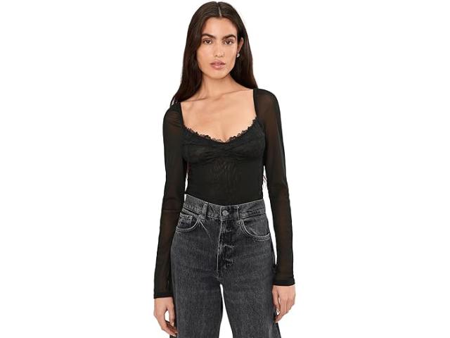 (取寄) フリーピープル レディース サドンリー ファイン ボディスーツ Free People women Suddenly Fine Bodysuit Black