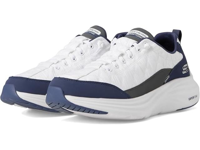(取寄) スケッチャーズ メンズ コンツアー フォーム コージー フィット ハンズ フリー スリップ-イン SKECHERS men Contour Foam Cozy Fit Hands Free Slip-in White/Navy
