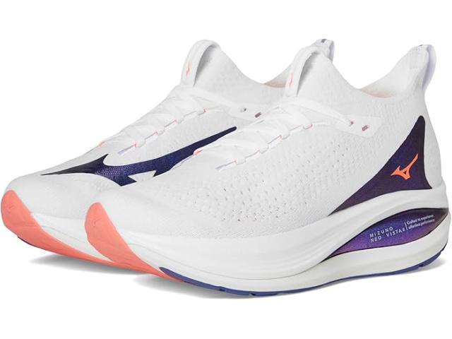 (取寄) ミズノ レディース ネオ ビスタ 2 Mizuno women Neo Vista 2 White/Striking Coral