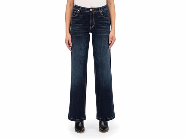 (取寄) カット フロム ザ クロス レディース ジーン ハイライズ ワイド レッグ クリーン ヘム イン フォーティチュード KUT from the Kloth women KUT from the Kloth Jean High-Rise Wide Leg Clean Hem In Fortitude Fortitudeの通販は 26,588円