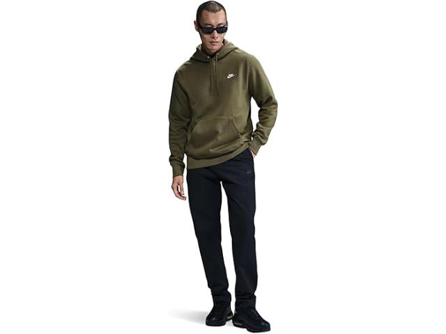 (取寄) ナイキ メンズ クラブ フリース プルオーバー ブーディ Nike men Club Fleece Pullover Hoodie Medium Olive/Medium Olive/White