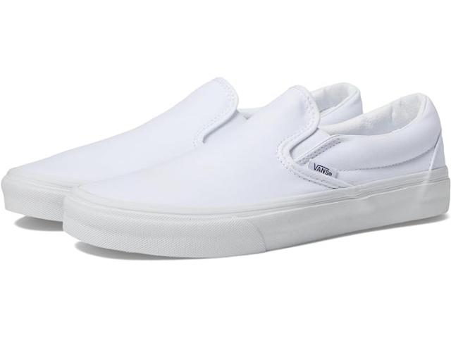 (取寄) バンズ クラシック スリッポン ワイド Vans Classic Slip-On Wide Canvas True White