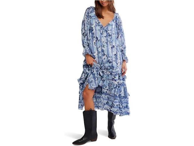 (取寄) フリーピープル レディース ガーデン ワンダーズ マキシ Free People women Garden Wonders Maxi Blue Combo