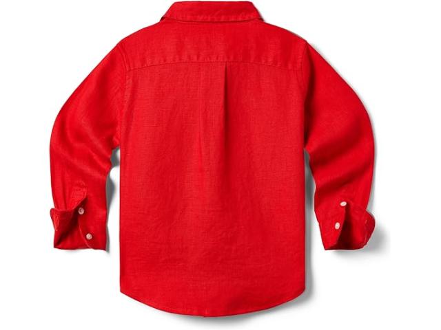 (取寄) ジャニー アンド ジャック ボーイズ リネン ロール アップ シャツ (トドラー/リトル キッズ/ビッグ キッズ) Janie and Jack boys Janie and Jack Linen Roll Up Shirt (Toddler/Little Kids/Big Kids) Redの通販は