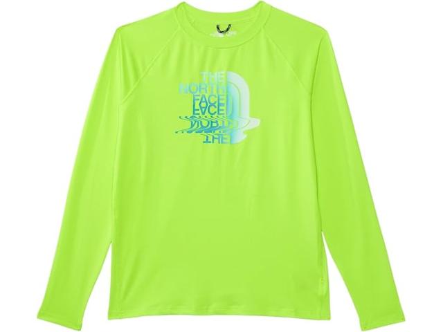 (取寄) ノースフェイス キッズ ボーイズ アンフィビアス ロング スリーブ サン ティー (リトル キッズ/ビッグ キッズ) The North Face Kids boys The North Face Kids Amphibious Long Sleeve Sun Tee (Little Kids/Big Kids) Safety Greenの通販は