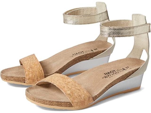 (取寄) ナオト レディース ピクシー Naot women Naot Pixie Cork Leather/Soft Ivory Leather/Radiant Gold Leather