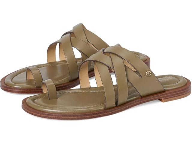 (取寄) マイケルコース レディース ノラ トング サンダル MICHAEL Michael Kors women Nora Thong Sandal Safari Green