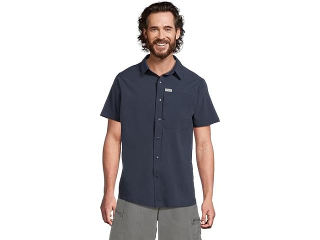 (取寄) コロンビア メンズ セージ ピーク ウーブン ショート スリーブ シャツ Columbia men Sage Peak Woven Short Sleeve Shirt Collegiate Navy