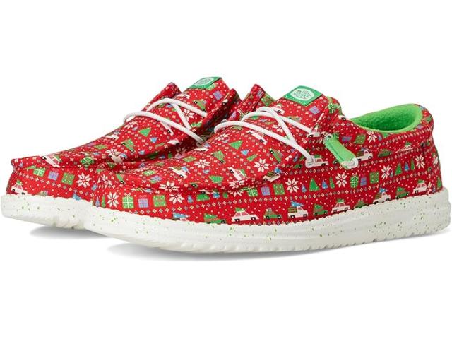 (取寄) ヘイ デュード メンズ ウォーリー ホリディ セーター Hey Dude men Wally Holiday Sweater Red/Green/Multi