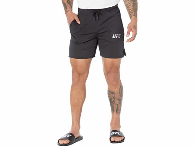 (取寄) ユーエフシー メンズ 7 ショーツ ウィザウト ブリーフ UFC men UFC 7" Shorts Without Brief Blackの通販は