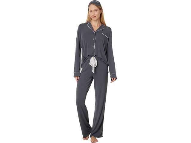 (取寄) ピー ジェイ サルベージ レディース ラウンジウェア モーダル ベーシックス パジャマ Pj セット P.J. Salvage women P.J. Salvage Loungewear Modal Basics Pajama Pj Set Charcoal Do Not Disturb Leopard Pipingの通販は