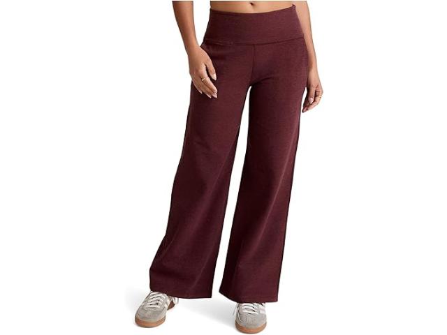 (取寄) ビヨンドヨガ レディース スペースダイ レイド バック ワイド レッグ パンツ Beyond Yoga women Spacedye Laid Back Wide Leg Pants Midnight Burgundy Heather