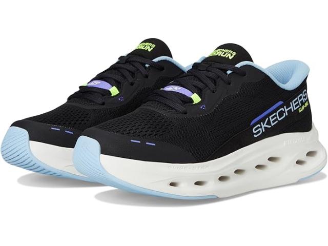 (取寄) スケッチャーズ レディース マックス クッショニニグ グライド ステップ カレドニア ハンズ フリー スリップ-インス SKECHERS women Max Cushioning Glide Step Caledonia Hands Free Slip-Ins Black/Blue