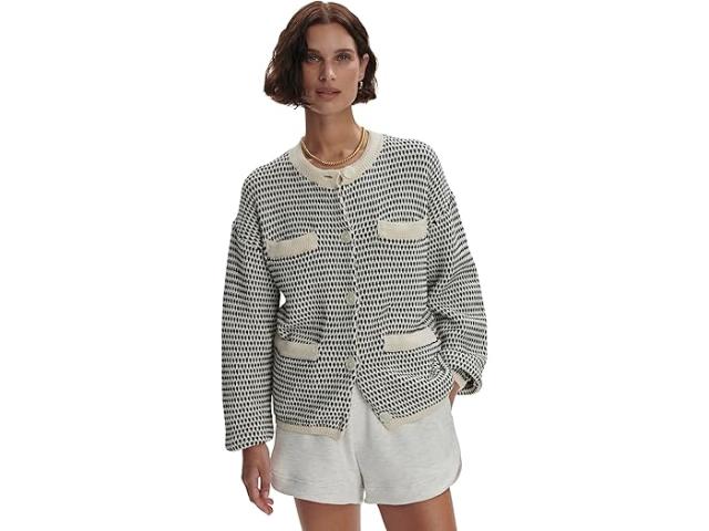 (取寄) バーリー レディース テクスチャー ニット ジャケット Varley women Tidewell Textured Knit Jacket birch multi stitch