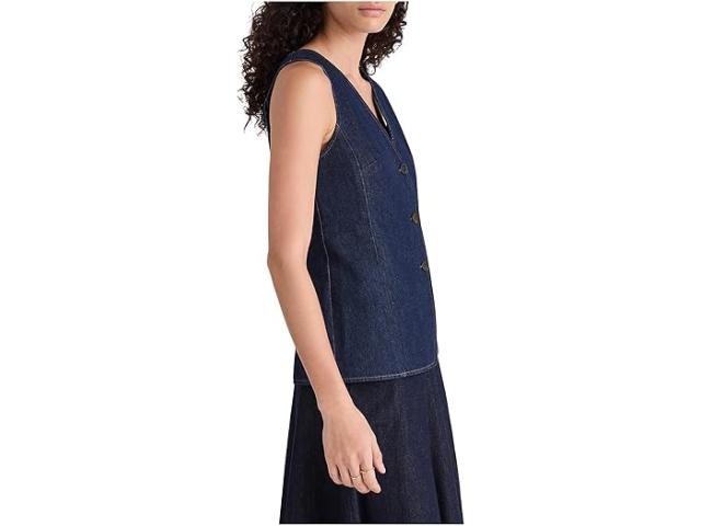 (取寄) メイドウェル レディース ロング ライン V ネック ベスト イン リンス ウォッシュ Madewell women Long Line V Neck Vest In Rinse Wash Rinse Wash 取寄) メイドウェル レディース ロング ライン V ネック ベスト イン