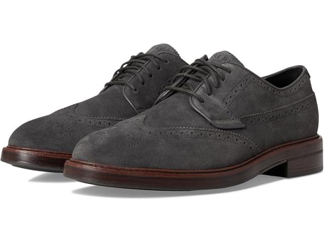 (取寄) コールハーン メンズ ジャドソン グランド ウィングチップ オックスフォード Cole Haan men Judson Grand Wingtip Oxfords Raven Suede/Dark Natural