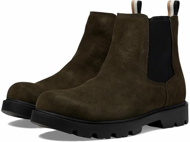 (取寄) ボス メンズ アドリー スエード チェルシー ブート BOSS men Adley Suede Chelsea Boot Open Greenの通販は