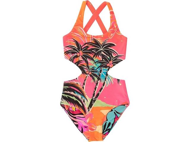 (取寄) マージ キッズ レディース ガールズ スイムウェア Maaji Kids women Aurorally Girls Swimwear Electric Sunrise