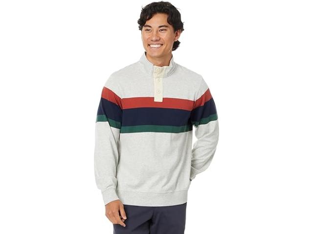(取寄) エルエルビーン メンズ ビンテージ ソフト ラグビー モックネック チェスト L.L.Bean men L.L.Bean Vintage Soft Rugby Mockneck Chest Light Gray Heather Multi
