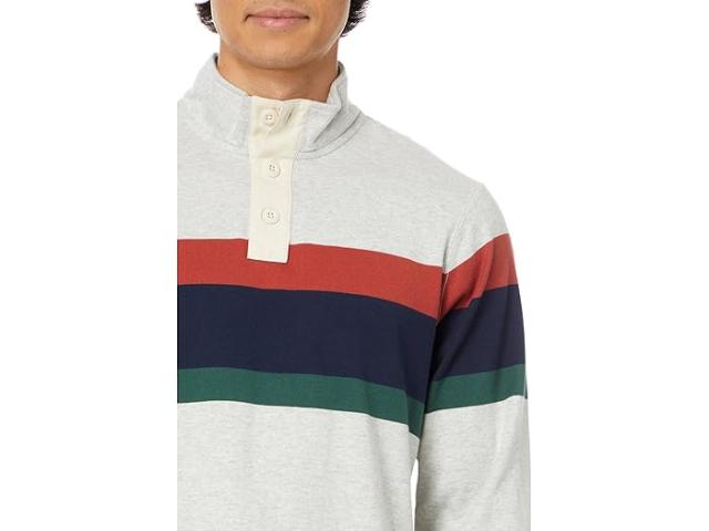 (取寄) エルエルビーン メンズ ビンテージ ソフト ラグビー モックネック チェスト L.L.Bean men L.L.Bean Vintage Soft Rugby Mockneck Chest Light Gray Heather Multi